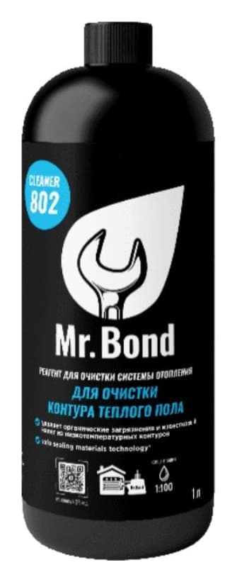 Mr.Bond® Cleaner 802 - Реагент для очистки контура теплого пола